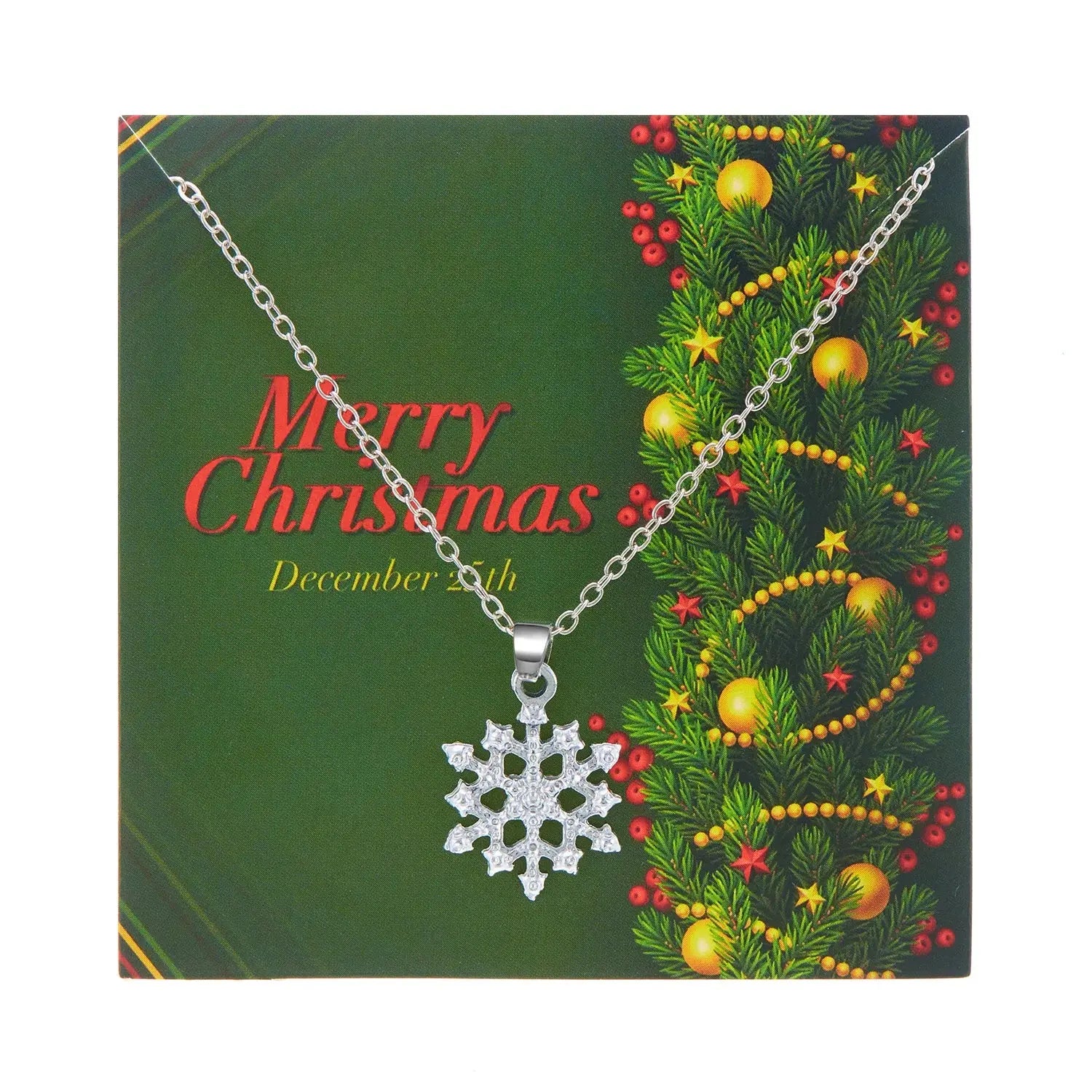 Capodanno Nuovo simpatico albero di Natale Collezione Collana Natale Fiocco di neve Collana con ciondolo Babbo Natale Gioielli per feste