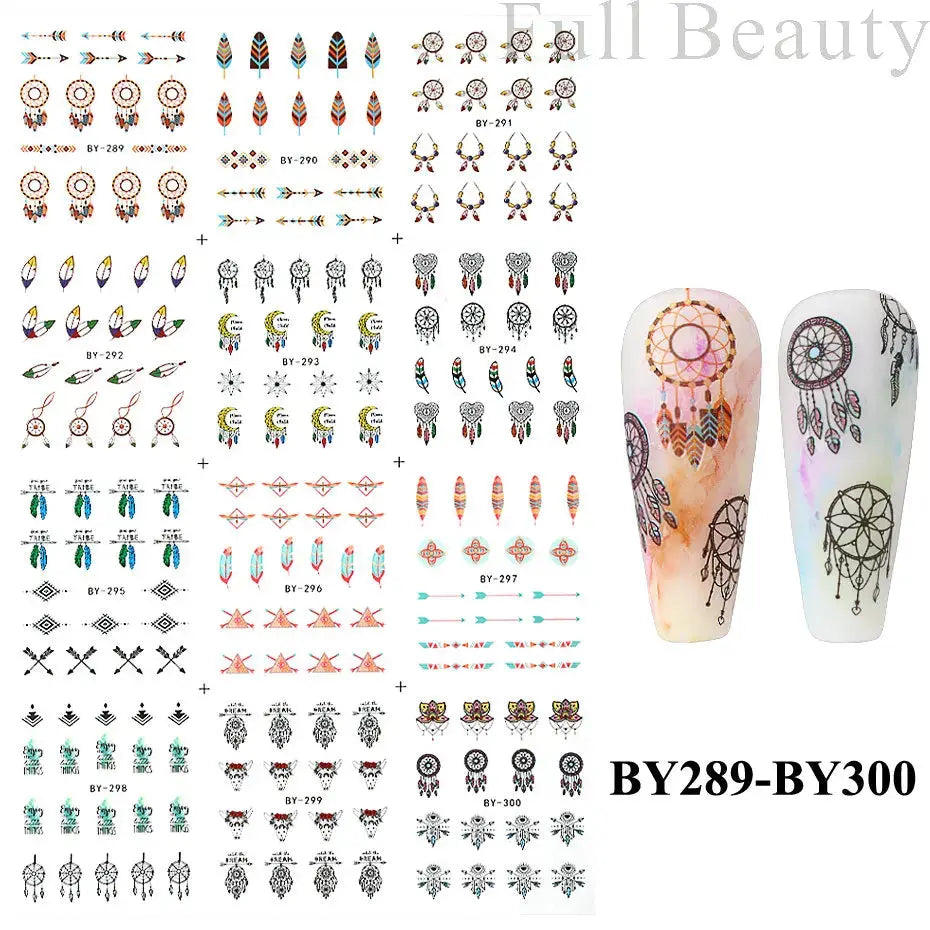 Adesivi per unghie ad acqua con decalcomania del drago Cursore di design per unghie di Capodanno Sfregamento su adesivi per trasferimento Decorazione Accessori per manicure Strumento