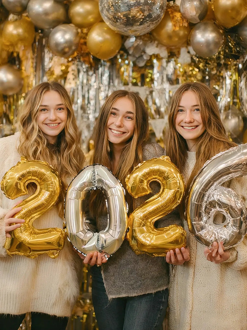 Set di palloncini per Capodanno 35 pezzi 2026, adatto per decorazioni per feste a tema Capodanno, festa di Capodanno 2026, compleanno, cerimonia di laurea