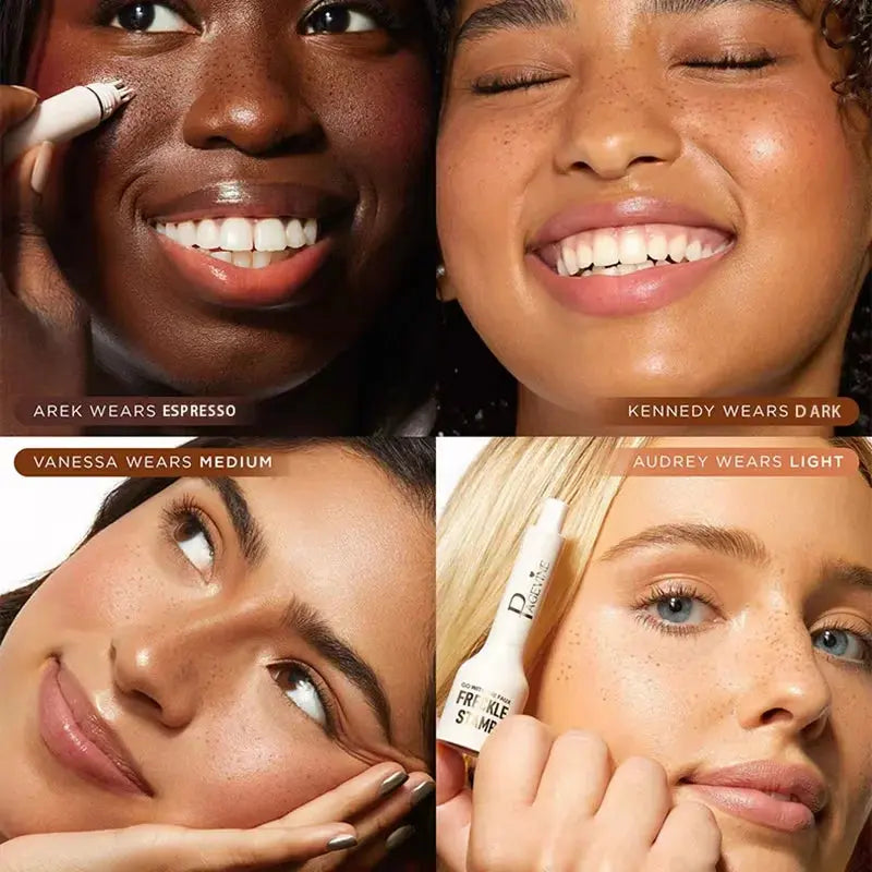 Matita per timbri per lentiggini facciali, trucco naturale per lentiggini, macchie scure, talpe, impermeabile, correttore non facile da sbiadire, contorno femminile