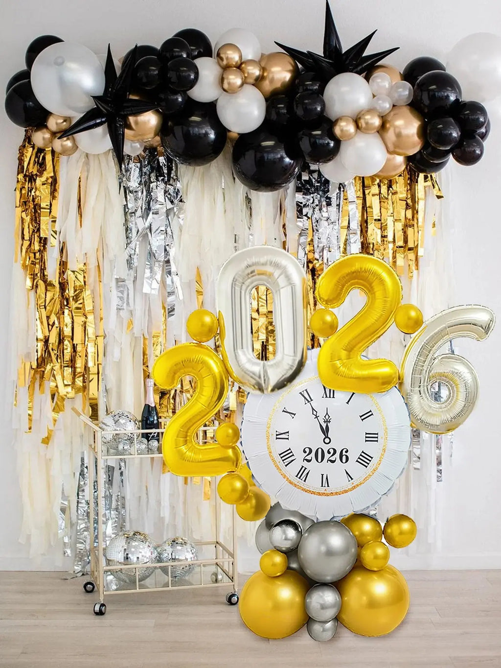 Set di palloncini per Capodanno 35 pezzi 2026, adatto per decorazioni per feste a tema Capodanno, festa di Capodanno 2026, compleanno, cerimonia di laurea