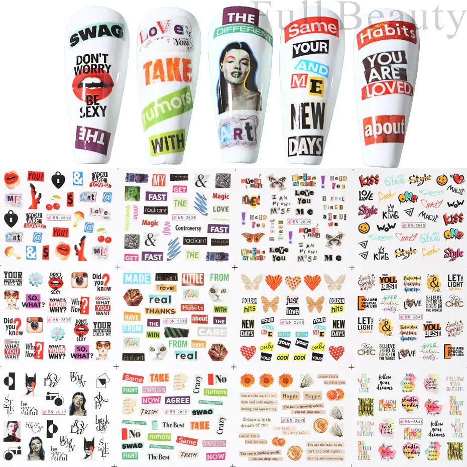 Adesivi per unghie ad acqua con decalcomania del drago Cursore di design per unghie di Capodanno Sfregamento su adesivi per trasferimento Decorazione Accessori per manicure Strumento