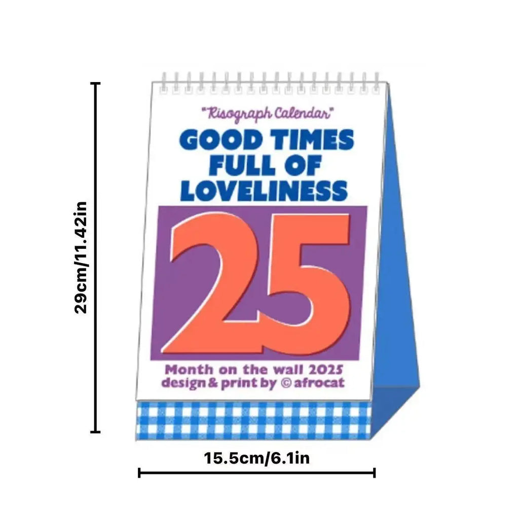 2025 nuovo calendario da tavolo Regalo di Capodanno Creativo ufficio decorazione desktop puntelli foto bel calendario calendario da tavolo