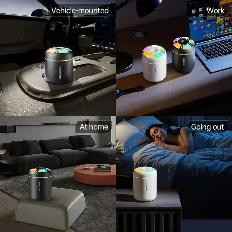 180ML Auto Mini Diffusore di Aroma Profumo Umidificatore Olio Essenziale Purificatore Aromaterapia Luci di Colore Per Auto Casa Camera Da Letto (Copia)