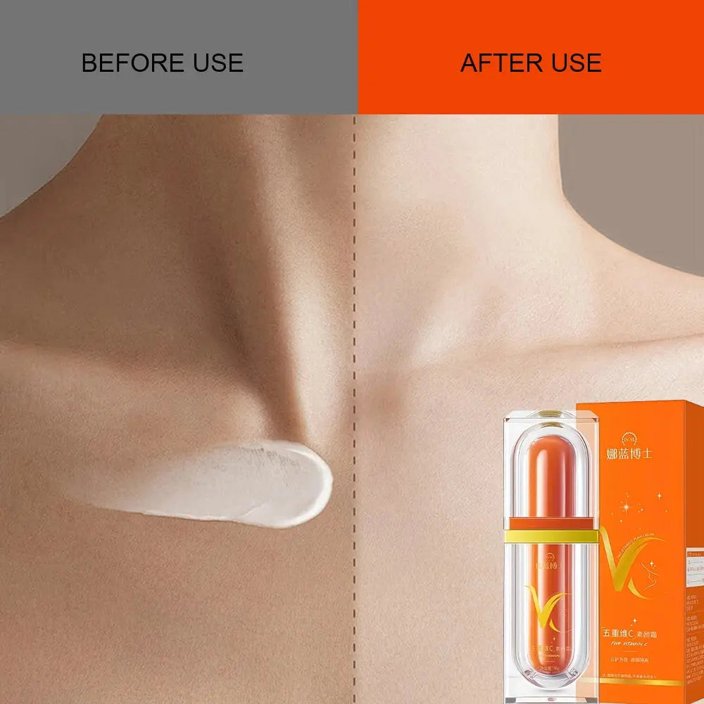 Crema per il viso, Crema per il viso alla vitamina C, Tocco leggero, Idratante, Cura della pelle, Crema idratante VC Block Conceal