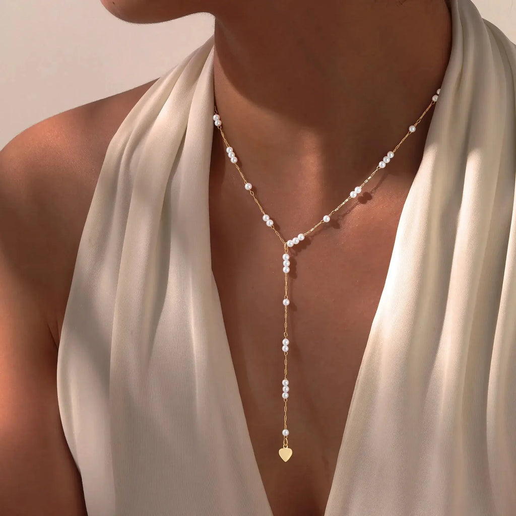 Collana da donna di individualità a forma di V con temperamento con frangia lunga 2024 Catena di marea Gioielli per feste Capodanno Regalo di San Valentino