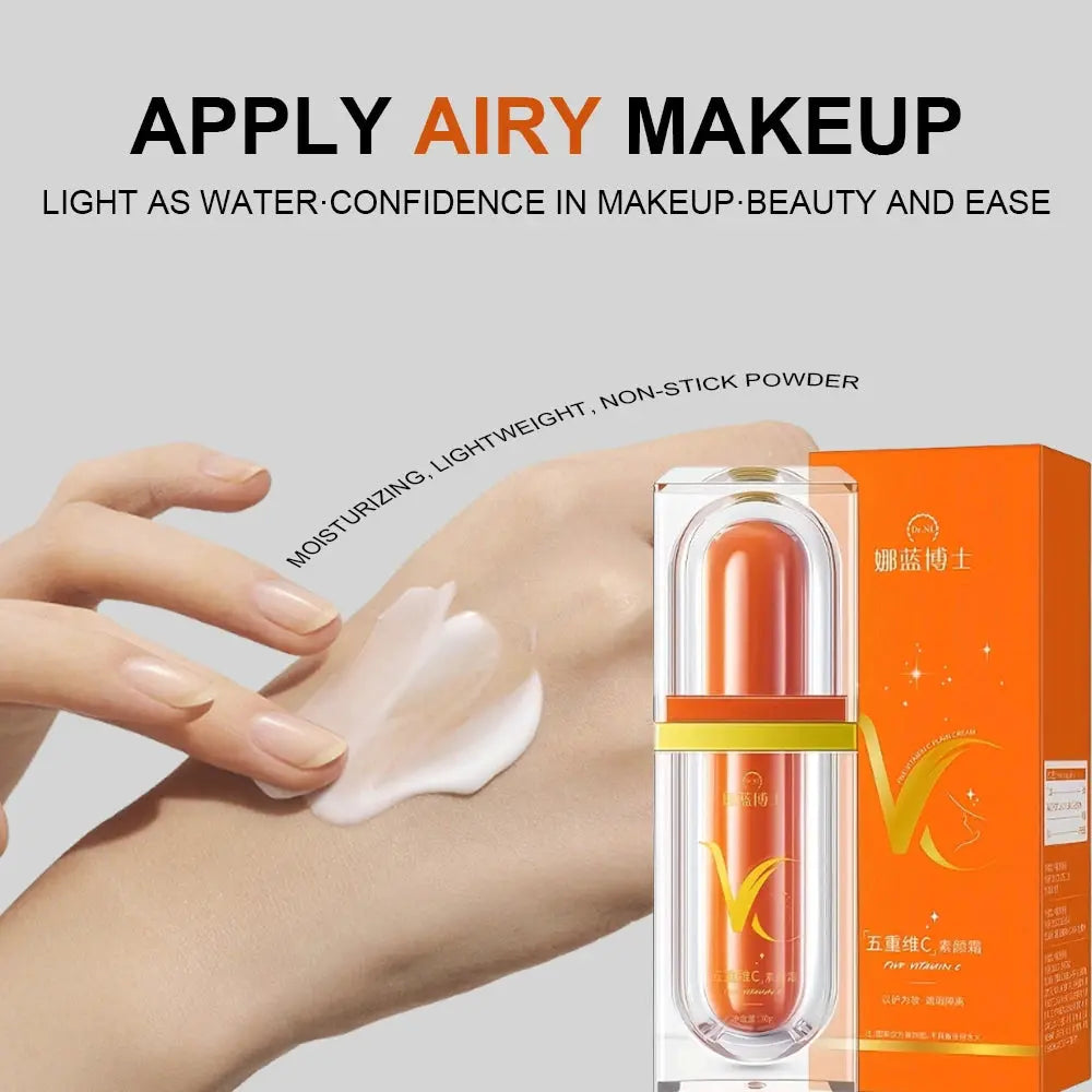 Crema per il viso, Crema per il viso alla vitamina C, Tocco leggero, Idratante, Cura della pelle, Crema idratante VC Block Conceal